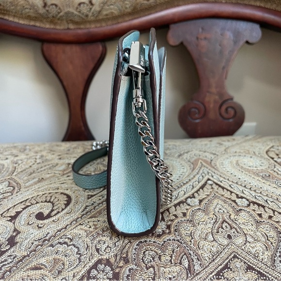 Kate Spade Margaux Small Crossbody Bag Hazy Blue Leather Chain Strap Retail $225 - Picture 8 of 16